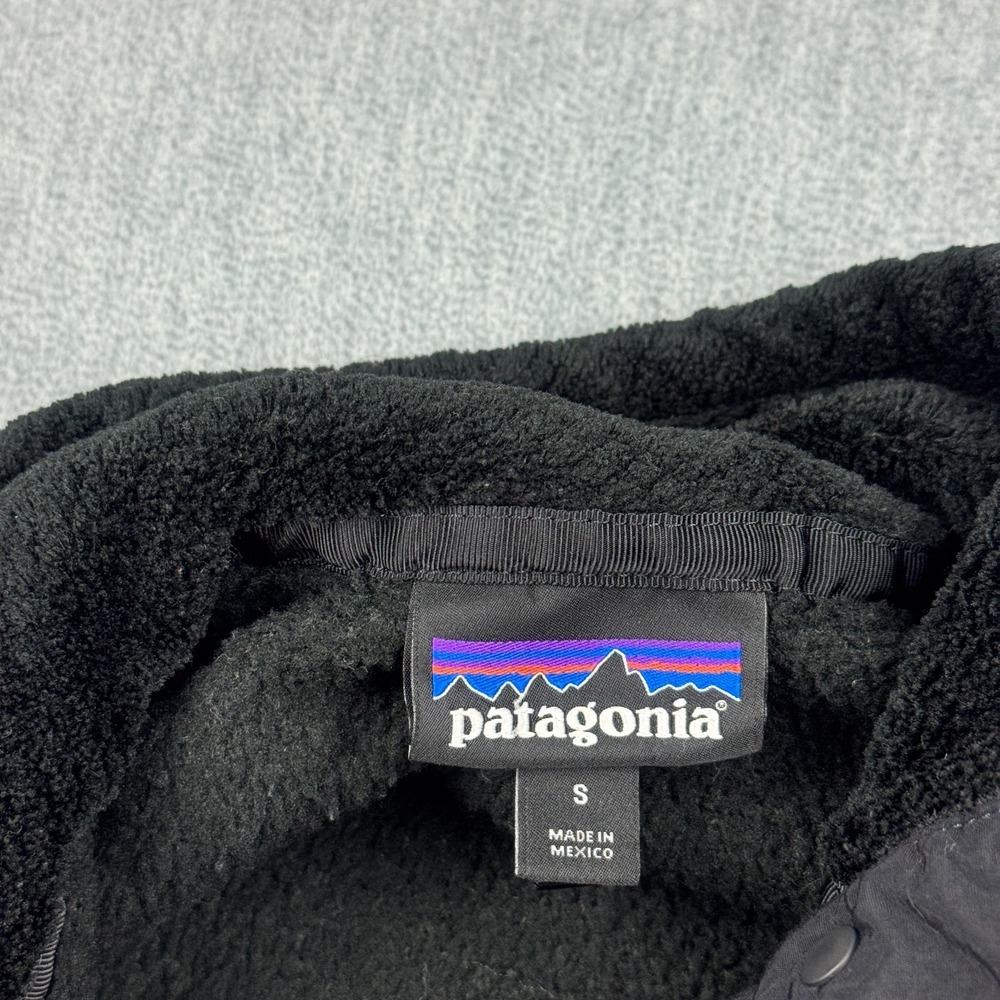 Patagonia Better Sweater Jacket Womens Small Black Fleece 1/4 Snap Outdoor 25542 - Picture 4 of 13
